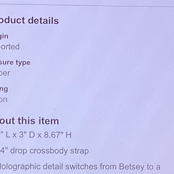 Betsey Johnson Now You See Me CrossBody Bag - Picture 14 of 14